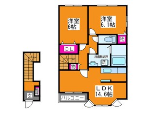 アルカンシエルⅡの物件間取画像